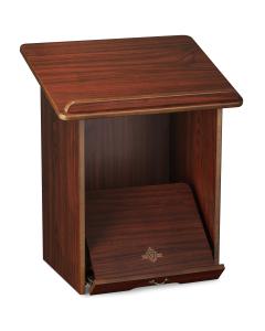 Mahogany Table Top Shtender Walnut with Bottom Pullout Shtender