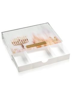 Painted by Batya 2.0 Menorah Tray with Drawer