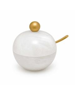 Resin Snow Drift Honey Dish