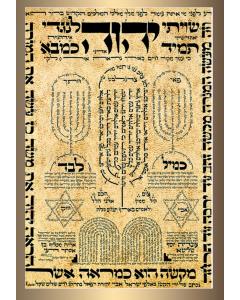 Shevisi Menorah 20" x 28" - Frame
