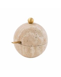 Travertine Honey Dish
