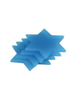 Resin Blue Dusk Star of David Coasters 4pk