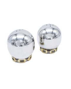 Luxe Linked Stainless Steel Salt & Pepper Shakers