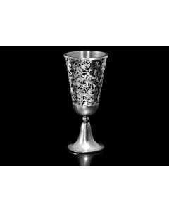 Royal Jacquard B Kiddush Cup - Metalace Designs