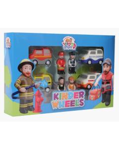 Kinder Wheels By Kindervelt Motorcade Set (8 piece Set)