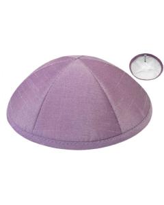 Lavender Raw Silk Kippah (Sold by Dozen)