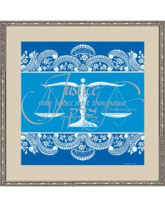 Lawyer's Creed Blue - Framed
