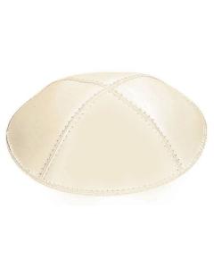 Ivory Leather Kippah