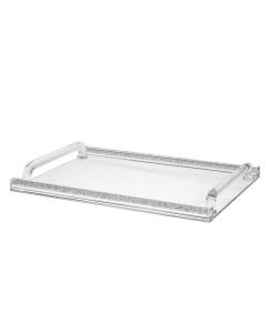 Tray Crsytal and Silver