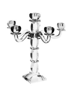 Crystal and Silver 6 Branch Candelabra