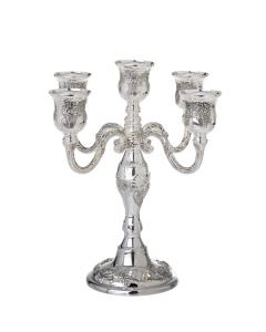 Candelabra Silver plated 5 Branch Grape Design