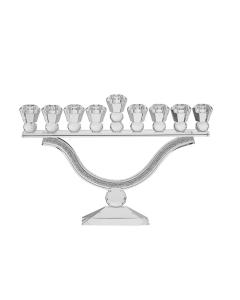 Crystal & Stone Oil Menorah 10.5" H