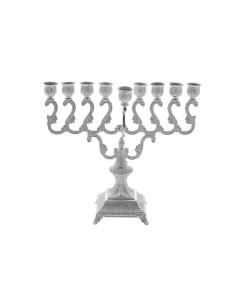 Silver Plated Menorah - Filigree