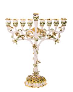 Jeweled Menorah 9"H
