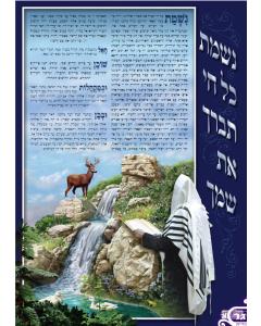 Nishmas Kol Chai Laminated Sukkah Poster