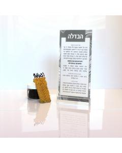 Lucite Havdalah Card - Silver