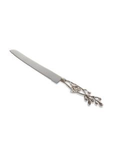 White Orchid Challah Knife - Michael Aram Collection