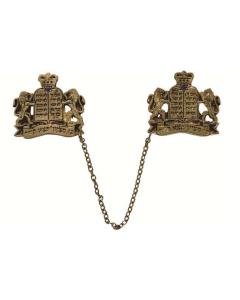 Talit Clips - Lion with Luchos Gold Plated