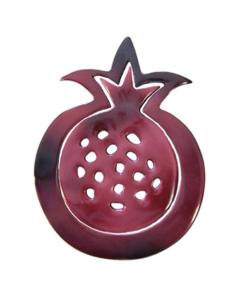 Anodize Aluminum Two Pieces Trivet - Pomegranates Red
