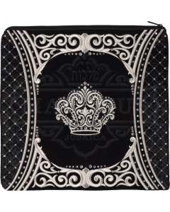 Swirl Quilted Inset with Black Crushed Velvet Bag #450