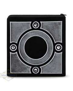 Talis Bag #860 Black Velvet & Silver Embroidery