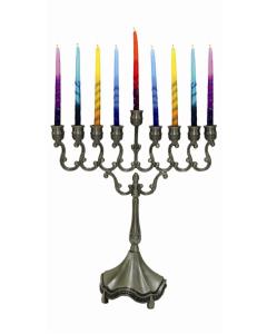 Pewter Menorah 8''