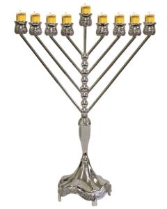 Menorah Silver Plated 18''H