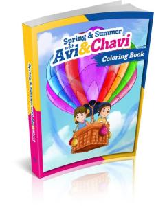 Spring & Summer with Avi & Chavi - Coloring Book