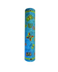 Large Wooden Mezuzah - Butterfly