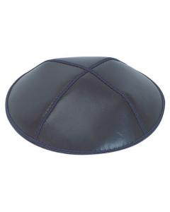 Navy Leather Kippah Dozen