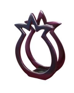 Anodize Aluminum Napkin Holder - Pomegranates - Red