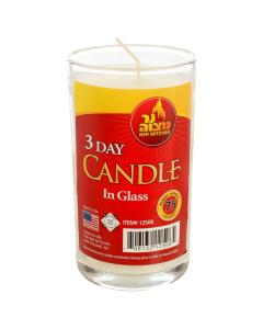 Yahrzeit Candle in Glass Cup 3 Day