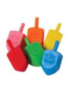 Multi-Colored Plastic Dreidel - Assorted Colors - Small