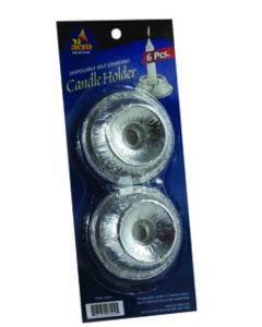 Self Standing Disposeable Aluminum Candle Holder