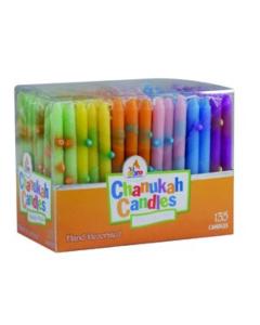 Family Pack Deorated Chanukah Candles -135 PK