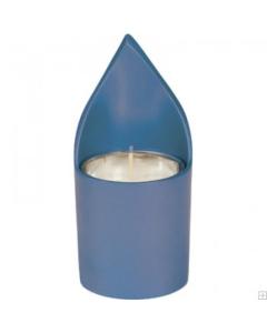 Anodize Aluminum Memorial Candle Holder - Blue