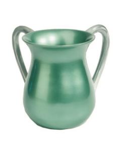 Anodized Aluminum Netilat Yadaim Cup - Large Green