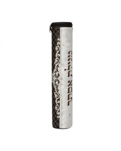 Classy Black/White Megillah Case - Large (17.7")
