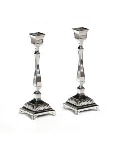 Silverplate Candlesticks 7"