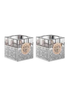 Set Of Crystal Tea Light Holders