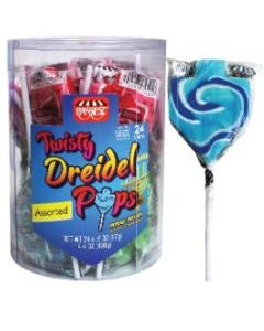 Dreidel Twist Pops - Assorted