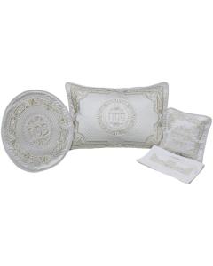 Pesach Set Brocade - 4 Pc with Plastic