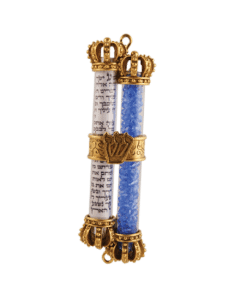 Glass Wedding Mezuzah - Gold - Quest Collection