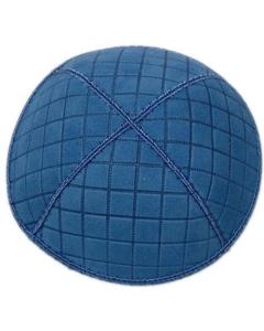 Quilted - Suede Embossed Kippot - Dozen