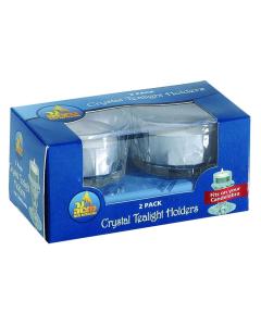 Crystal Tea Light Holder 2 Pack  for Candelabra