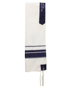 Viscose Tallis - Blue/Silver - Ronit Gur