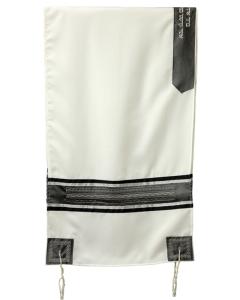 Tallis Viscose 20'' X 72'' - Grey/Black
