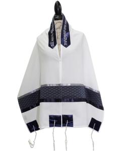 Viscose Tallis - Navy - Ronit Gur