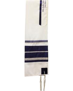 Viscose Tallis - Navy & Gold - Ronit Gur