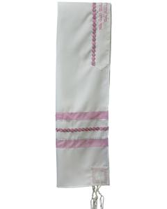 Tallis Viscose 20'' X 72'' - Pink/Silver
